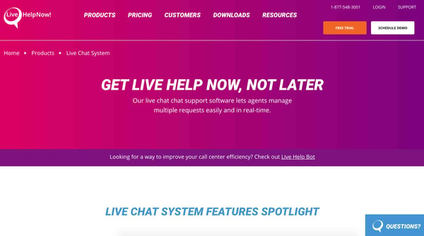 livechatnow live chat software and service